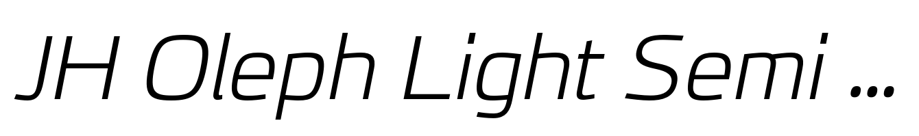 JH Oleph Light Semi Expanded Italic